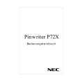 NEC P72X Manual de Usuario