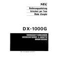 NEC DX1000G Manual de Usuario